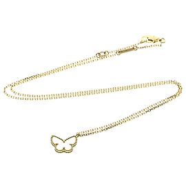 Pendente Farfalla Sweet Alhambra Van Cleef & Arpels in Oro Bianco 18K con Turchese