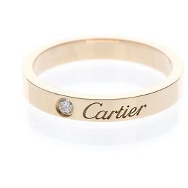 Alianza C de Cartier de platino con diamante
