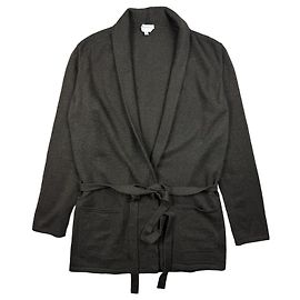 Max Mara Cárdigan de punto con cinturón marrón Small Wool & Angora Talla S