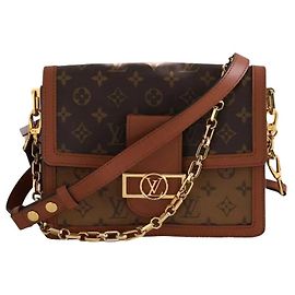 Louis Vuitton borsa a tracolla Dauphine MM marrone