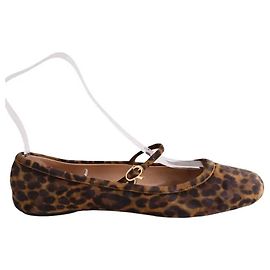 Gianvito Rossi Ballerinas aus braunem Wildleder