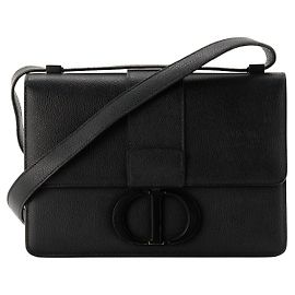 DIOR - Borsa a tracolla 30 Montaigne Dior in pelle martellata edizione so black