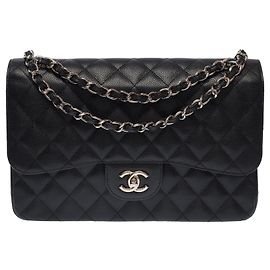 Sac CHANEL Timeless/Classique en Cuir Noir - 104005