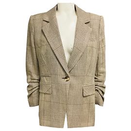Giacca Dickey a quadri Battista Ecru / Ochre Veronica Beard