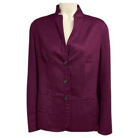 Jil Sander violetter Kaschmir-Blazer mit drei Knöpfen