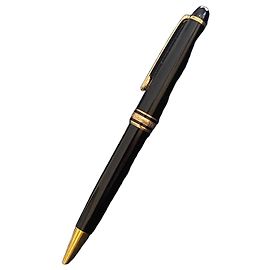 Montblanc stylo bille Meisterstück résine dorée