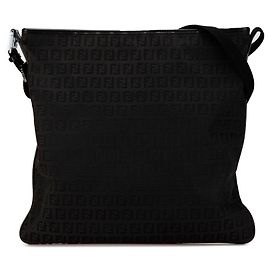 Black Fendi Zucchino Canvas Crossbody