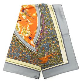 Orange Hermès Www.hermes.com Silk Scarf 90 Scarves