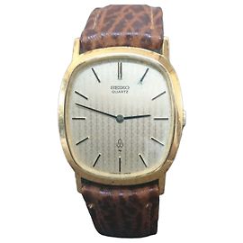 Vintage gold-plated Seiko Chariot quartz watch ref. 43-5120