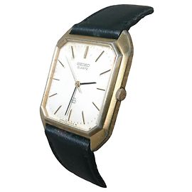Vintage gold-plated Seiko Chariot quartz watch ref. 9721-5040