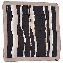 Foulard in seta Valentino con stampa a righe