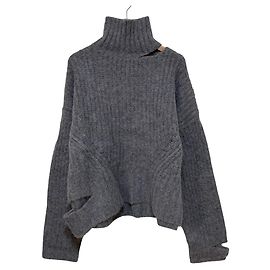 Autre Marque PRANK PROJECT Shaggy Slit Strickpullover aus Alpaka