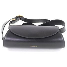 Jil Sander Cannolo Mini Schultertasche aus Leder