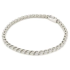 Bracciale Tennis Cartier Pt950 Platino Diamanti Misura 17