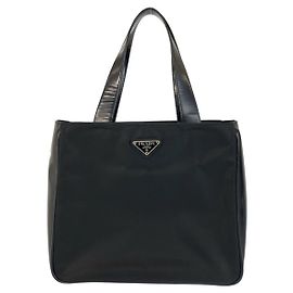 Prada Tessuto Nylon Leather Handbag