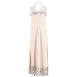 Autre Marque Vestido AVENUE 8 de seda rosa con encaje