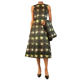 Autre Marque Genzianella Kleid und Cape Set dunkelgrün - size UK 8