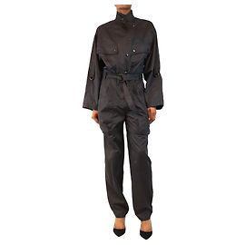Isabel Marant Mono con cinturón Florine Navy - size UK 8