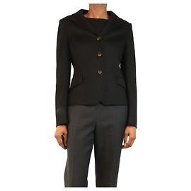 Loro Piana Vintage black wool blazer - size UK 10