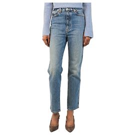 Khaite Abigail Jeans aus blauem Mid-Wash-Denim - size UK 8
