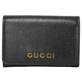 Portacarte Gucci in pelle nera