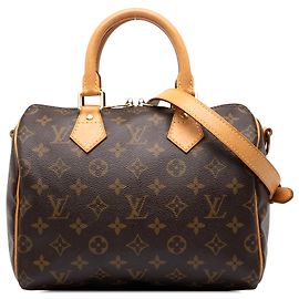 Louis Vuitton Brown Monogram Speedy Bandouliere 25