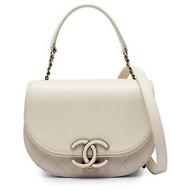 Chanel Brown Small Calfskin Coco Curve Flap