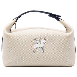 Custodia Cabriole Hermès Beige Large Toile Bride A Brac