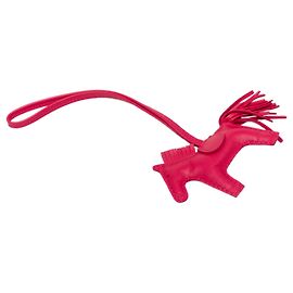 Hermès Pink Milo Lambskin GriGri Rodeo Bag Charm PM