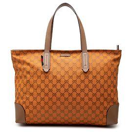 Tote Gucci Orange GG Canvas Web