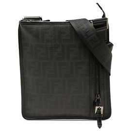 Fendi Black Zucca Spalmati Crossbody