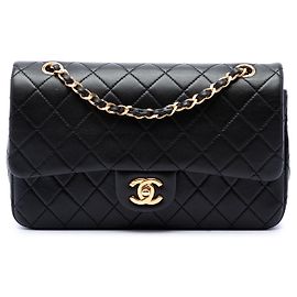 Chanel Black Medium Classic Lambskin Double Flap