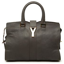 Autre Marque Bolsa Saint Laurent Cabas Chyc pequena em pele de carneiro cinza