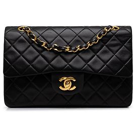 Chanel Black Small Classic Lambskin Double Flap
