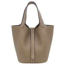 Hermès Brown Clemence Picotin Lock 18