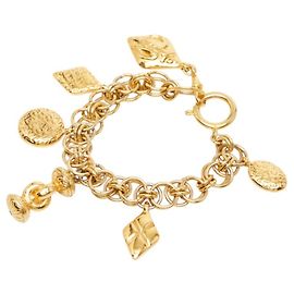 Pulseira de amuletos banhada a ouro Chanel Mademoiselle