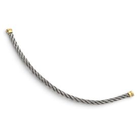 NEW FRED INTERCHANGEABLE CABLE FOR FORCE 10 BRACELET GOLD STEEL 17 BANGLE