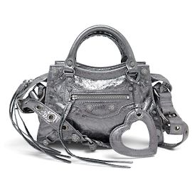 BORSA A MANO BALENCIAGA NEO CAGOLE XS 700940 STRASS PELLE BORSA A TRACCOLLA