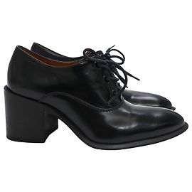 Céline Zapatos Oxford de tacón Celine en piel negra