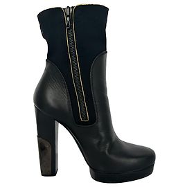 Botines Lanvin en piel negra
