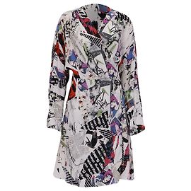 Abito mini a portafoglio stampato Shia di Diane Von Furstenberg in viscosa multicolore