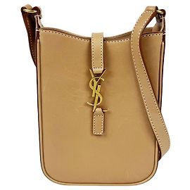Autre Marque Saint Laurent Le 5 A 7 Mini Vertical Leather Shoulder Bag