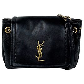 Autre Marque Sac à épaule Saint Laurent en cuir noir