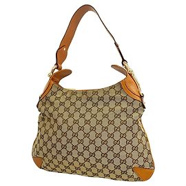Borsa a tracolla Gucci in tela GG marrone