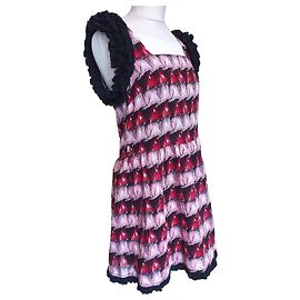 Manoush Vestido Reversible Preppy con Volantes