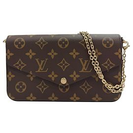 Louis Vuitton Pochette Felicie Monogram Chain Shoulder Bag
