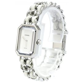 Chanel Premiere Rock Quartz Stainless Steel and Leather with Mother of Pearl 20