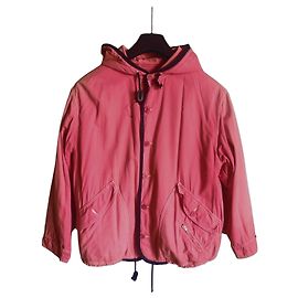 Giorgio Armani Hooded Jacket Cotton Coral