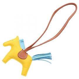 Hermès Hermes Rodeo PM Jaune Naple Celeste Gold Charm