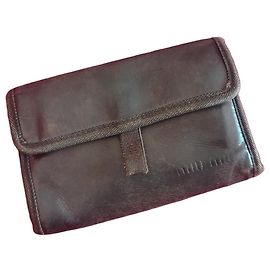 Portefeuille Miu Miu en cuir noir